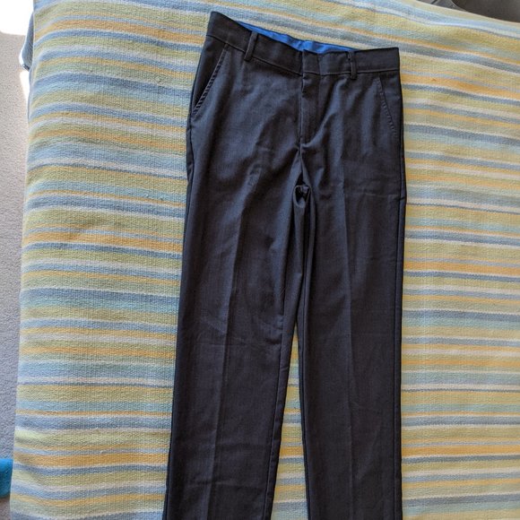 Boy's Izod Grey Dress Pants Size 12 Reg - Picture 2 of 14